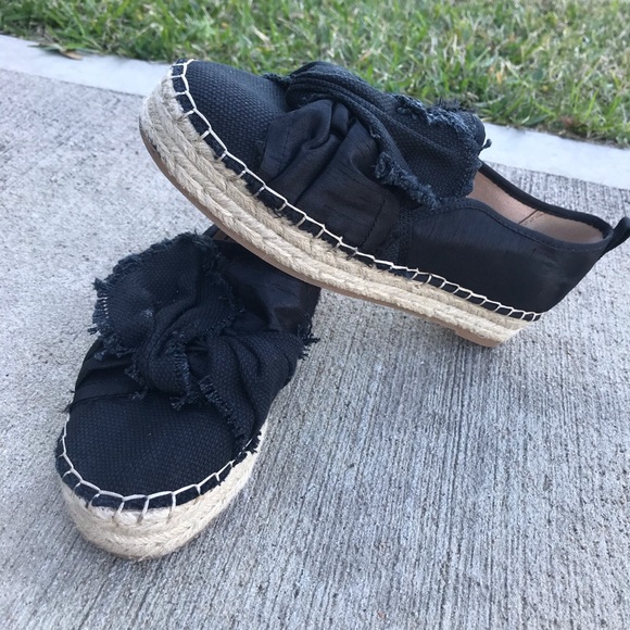 Black Platform Wedges - Picture 3 of 4